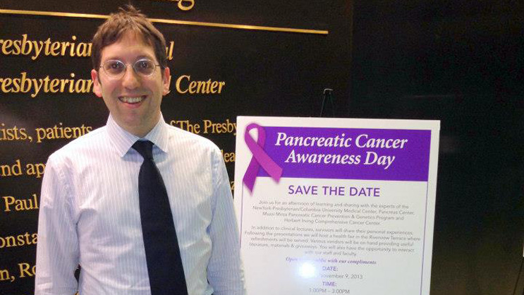 Dr. Paul Oberstein at Pancreatic Cancer Awareness Day on November 9, 2013
