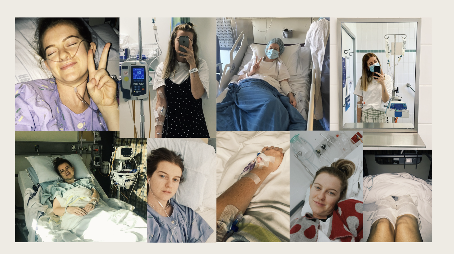 photo collage of patient journey