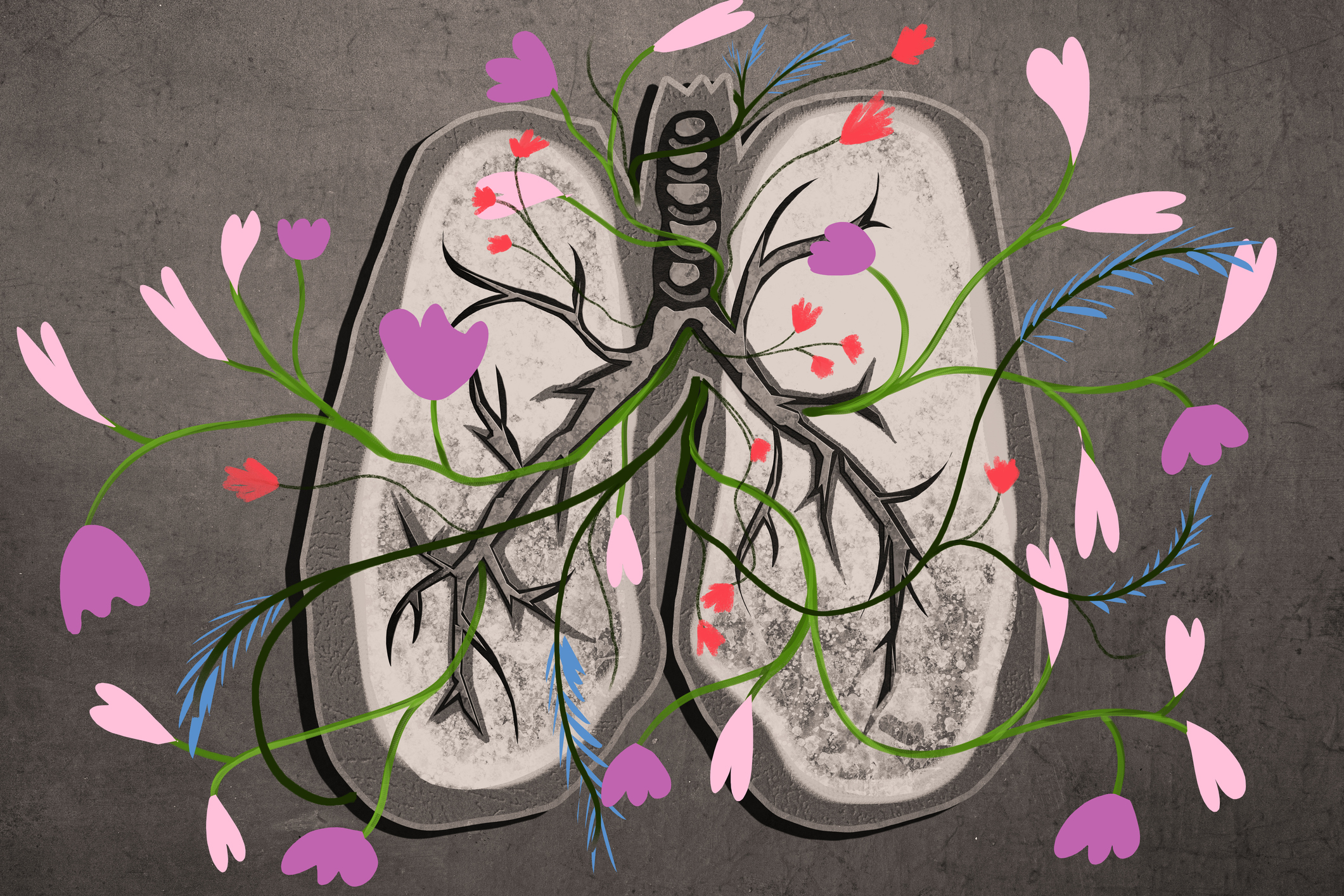 Concept of Lung Cancer illustration