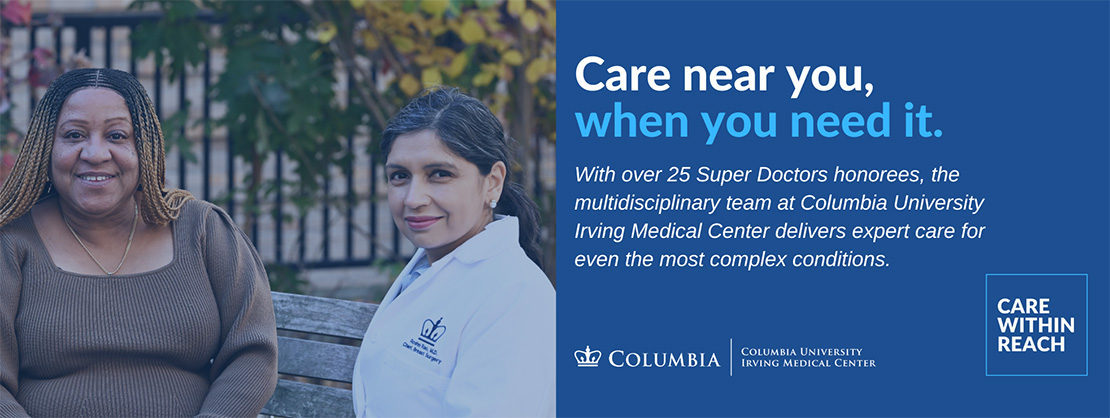 Banner: More than 25 Columbia Surgeons Named New York’s Super Doctors