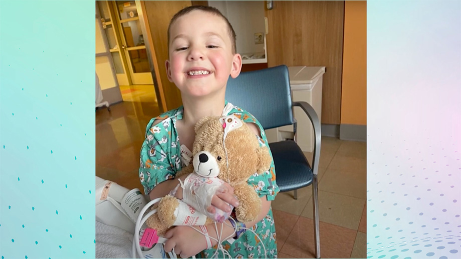 Maverick Waler (photo courtesy of NYP; from video Boy with over a dozen holes in his heart gets a new chance at life)