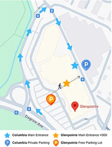Glenpointe NJ Location Map
