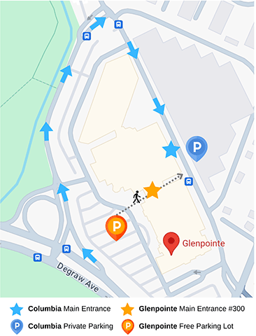 Glenpointe NJ Location Map