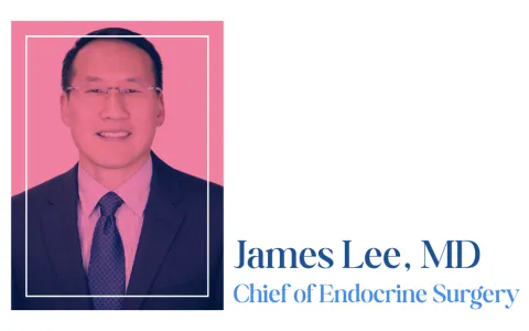Headshot of James Lee, MD, chief of endocrine surgery