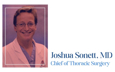 Headshot of Joshua Sonett, MD, chief of thoracic surgery