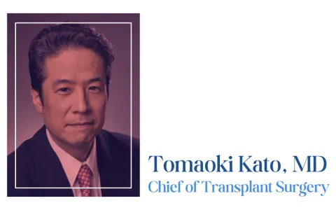 Headshot of Dr. Tomaoki Kato, chief of transplant surgery