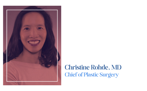 Headshot of Dr. Christine Rohde, chief of plastic surgery
