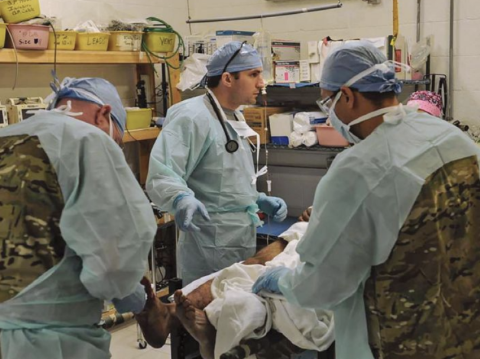 Dr. Hawksworth in the OR