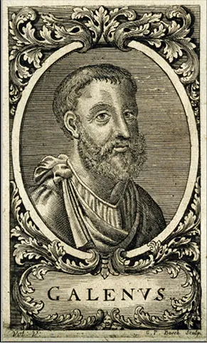 Portrait of Galen, considered the most influential doctor of the Roman Empire