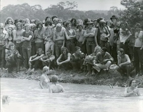 scene at woodstock
