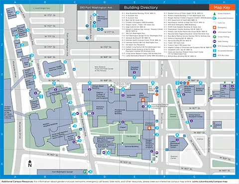 NewYork-Presbyterian/Columbia University Medical Center Map