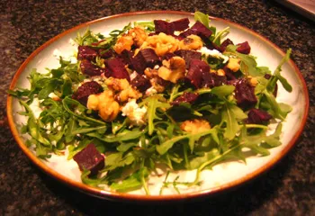 Beet, Arugula, and Goat Cheese Salad