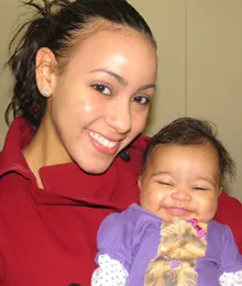 Pictured with her mother after surgery, Mia no longer needs any heart medications. She is eating and growing normally, and is "fully cured," according to her physicians.
