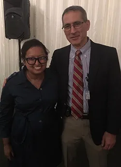 Prasha Tuladhar and Dr Matthew Bacchetta
