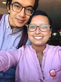 Prasha Tuladhar and Her Husband