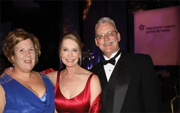 Mariann and Ralph with Patrick Swayze's wife, Lisa Niemi Swayze in LA, October 30 at the fundraising Gala for the Pancreatic Cancer Action Network