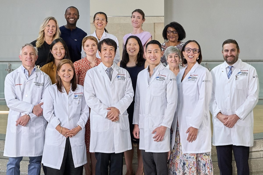 group photo of transplant team