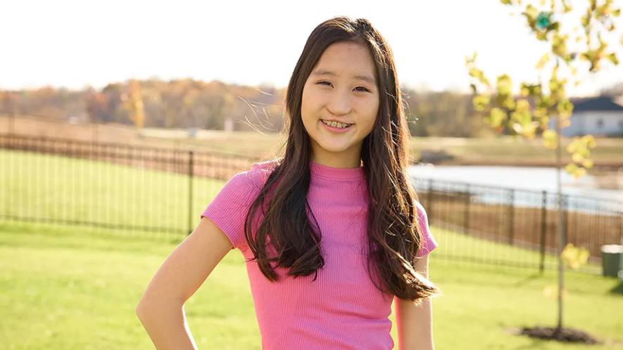 Jade posing and smiling