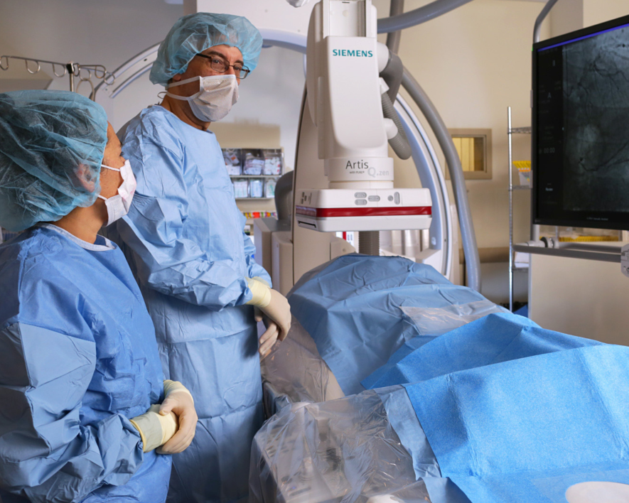 two doctors in the operating room