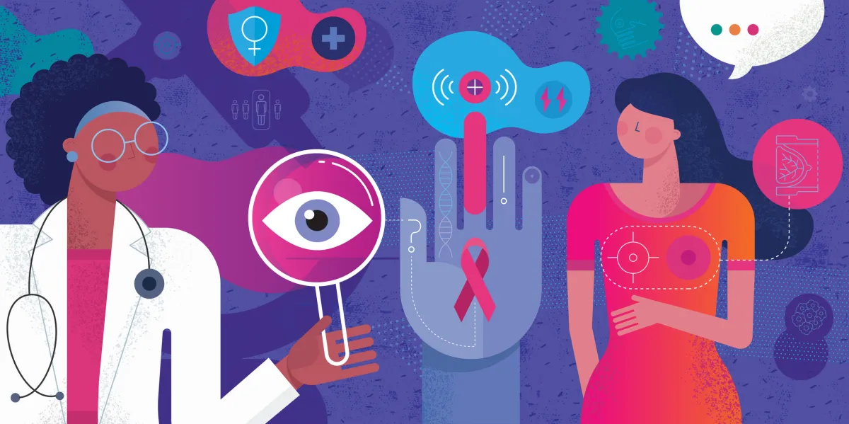 collage homage to breast cancer care
