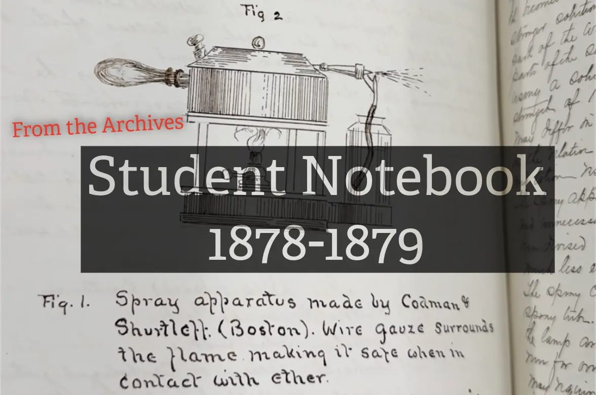 title over page of student notebook