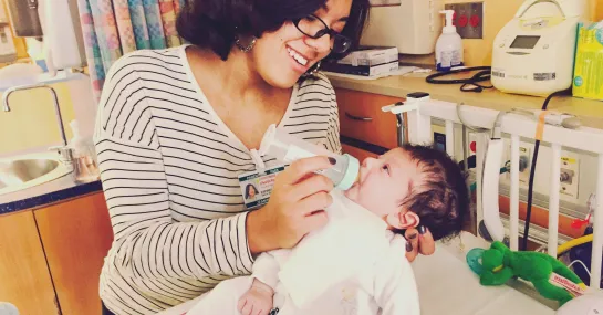 Nursing Ethan in hospital