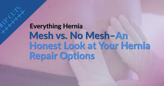 hernia title over textured background