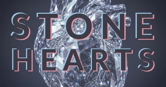 glass heart with title up front