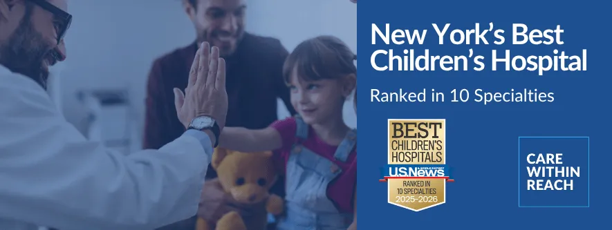 On page banner 2025-2026 Best Children's Hospital