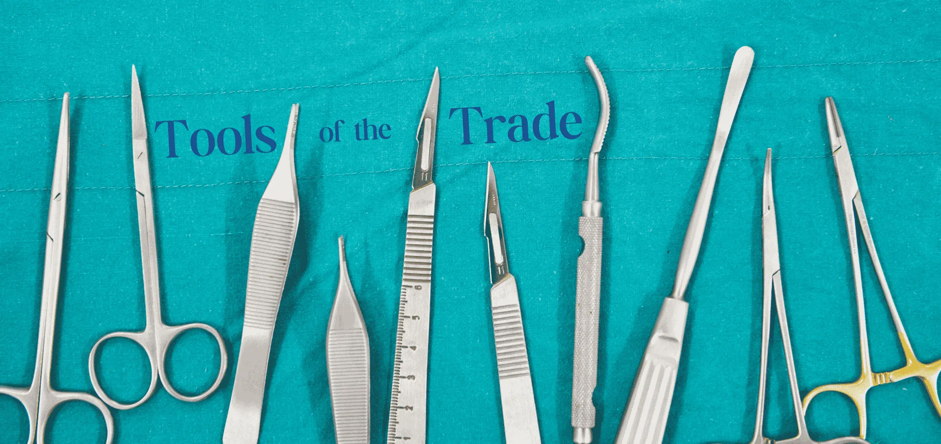 Close up image of surgical tools