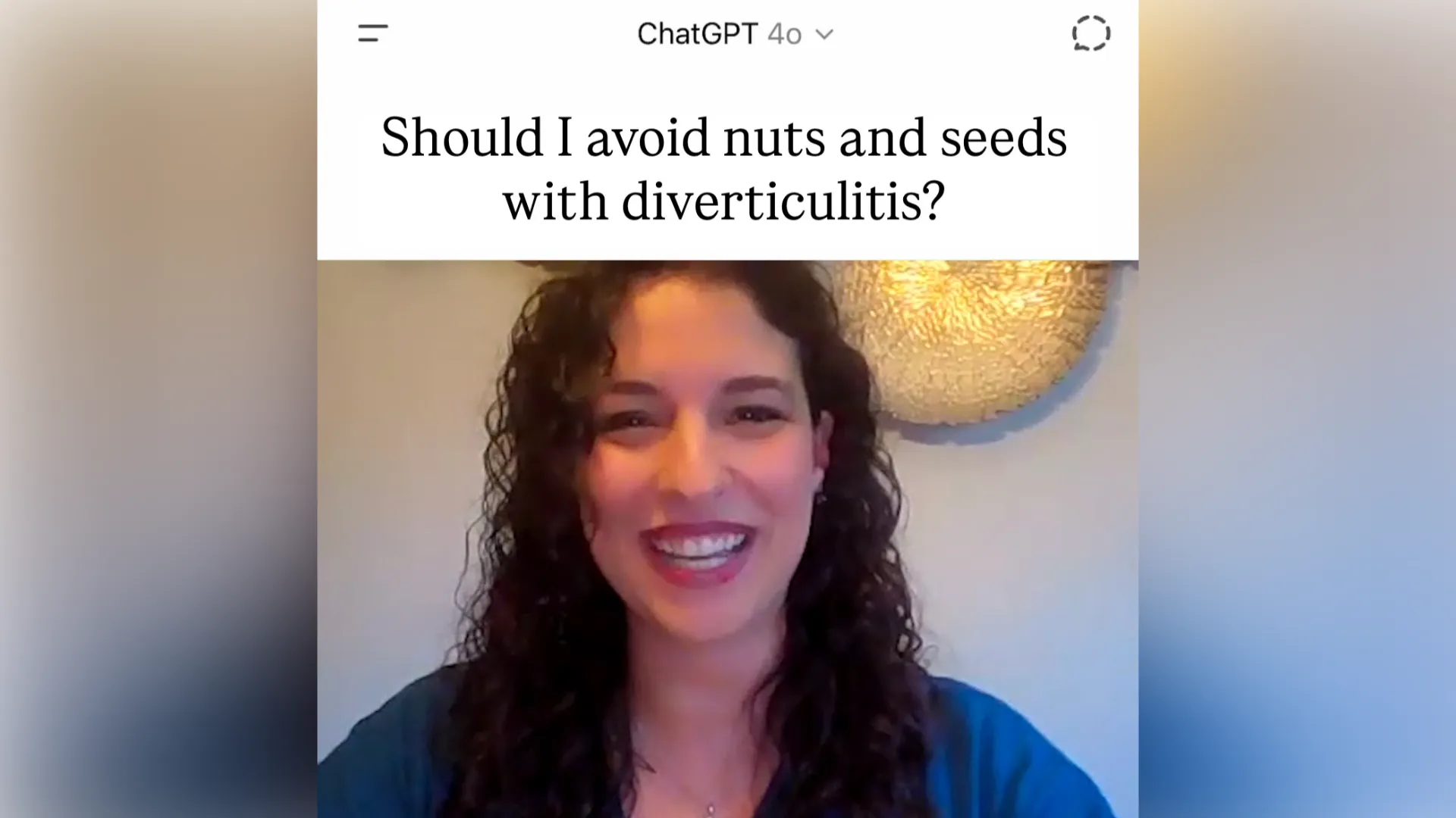 Dr Bakes screenshot with ChatGPT question box above
