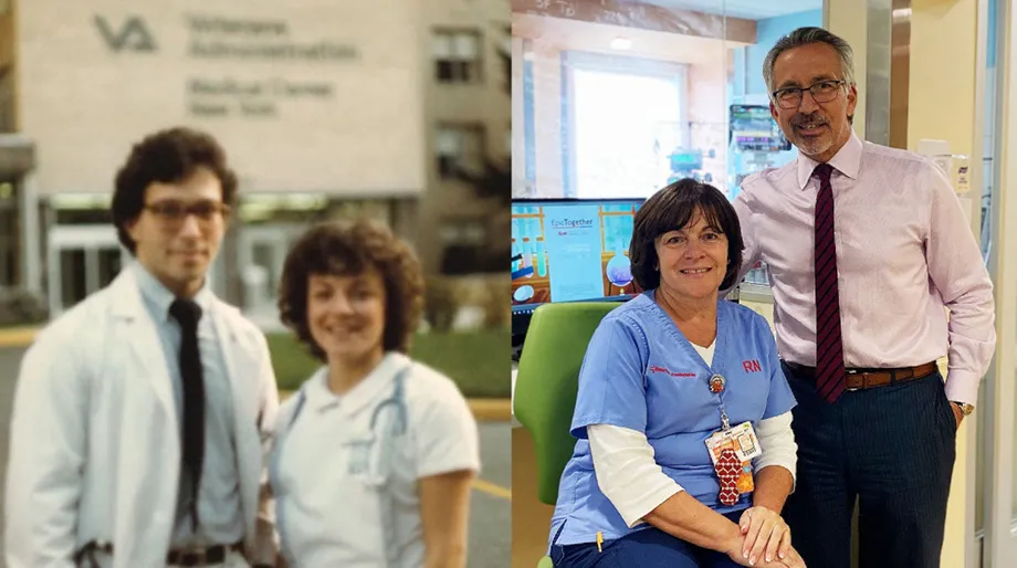Banner: From the O.R. to the ICU, 25 Years Later It’s Still a Family Affair for Sibling Duo in Pediatric Surgery