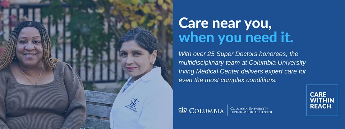 Banner: More than 25 Columbia Surgeons Named New York’s Super Doctors