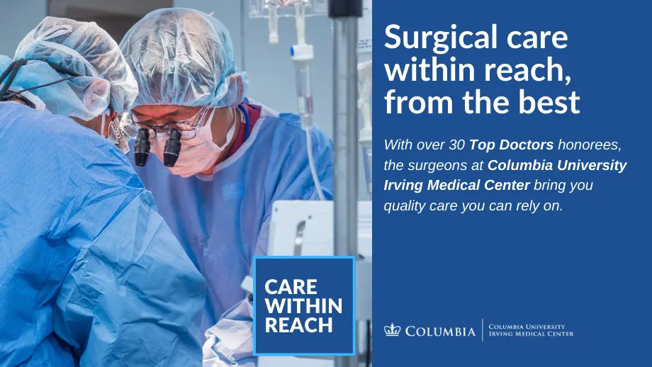 More than 30 Columbia Surgeons Named "Top Docs" by NY Magazine