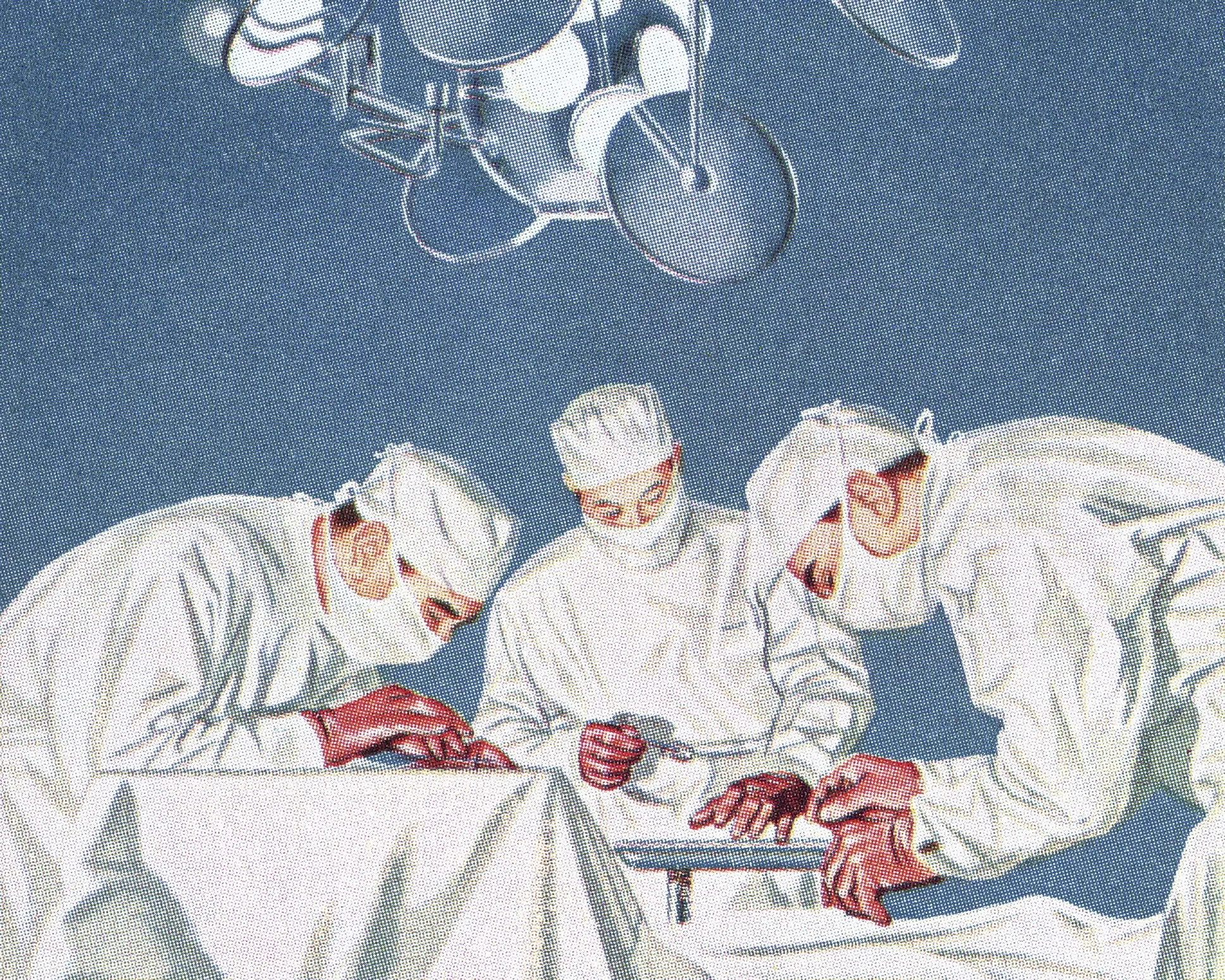 illustration of doctors in surgery